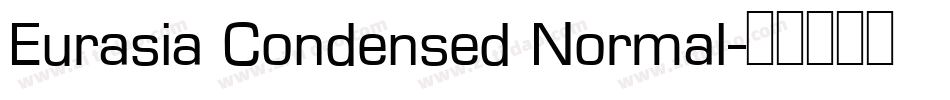 Eurasia Condensed Normal字体转换